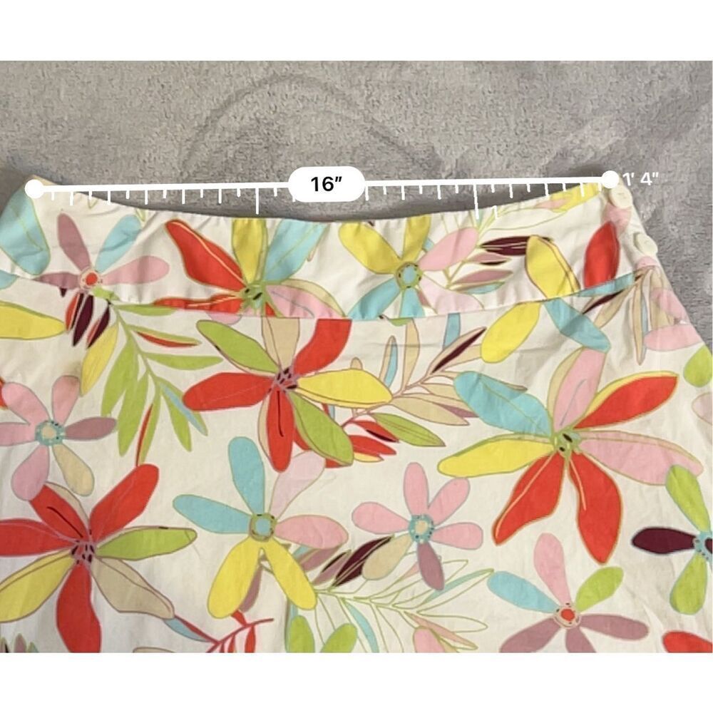 Women’s Floral Spring Cotton Midi Colorful Skirt 14 - Picture 7 of 10